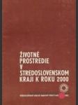 Životné prostredie v stredoslovenskom kraji v roku 2000 - náhled