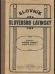 Slovník slovensko - latinský - náhled