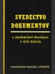 Svedectvo dokumentov - náhled