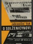 Zahraniční tisk o Solženicynovi - náhled
