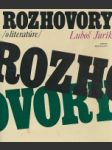 Rozhovory o literatúre - náhled