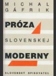 Próza slovenskej moderny - náhled
