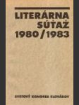 Literárna súťaž 1980/1983 - náhled