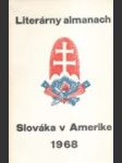 Literárny almanach Slováka v Amerike 1968 - náhled
