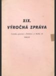 XIX. výročná zpráva Cvičného gymnázia v Bratislave - náhled