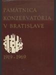 Pamätnica konzervatória v Bratislave - náhled