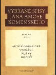 Autobiografické vyznání, plány a dopisy - náhled