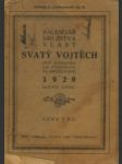 Svatý Vojtěch, Kalendář družstva Vlast pro katolický lid československý na obyčejný rok 1929 - náhled