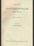 Slovenské povstanie r. 1848-1849, I. - náhled