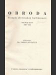 Obroda, časopis slovenskej kultúrnosti, ročník I. (1943 - 1944) - náhled