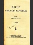 Dejiny literatúry slovenskej - náhled