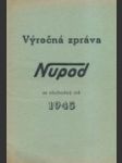 Výročná správa Nupod za obchodný rok 1945 - náhled