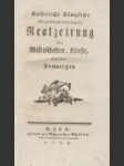 Kaiserliche Königliche allergnädigst privilegirte Realzeitung der Wissenschaften, Künste, und der Kommerzien - náhled