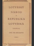 Lotyšský národ a republika lotyšská  - náhled