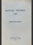 Slovak studies VII. - náhled