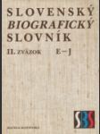 Slovenský biografický slovník E - J - náhled