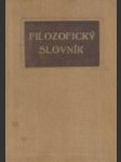 Filozofický slovník - náhled