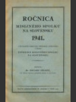 Ročnica Misijného Spolku na Slovensku 1941 - náhled