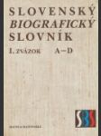 Slovenský biografický slovník A - D - náhled