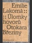 Úlomky hovorů Otakara Březiny - náhled