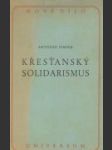 Křesťanský solidarismus - náhled