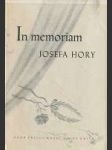 In memoriam josefa hory - náhled