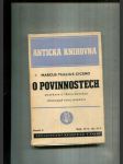 O povinnostech (Rozprava o třech knihách věnovaná synu Markovi) - náhled