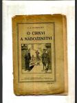 O církvi a náboženství (Pohanství a křesťanství / katolictví a protestanství / Obraz příští církve) - náhled