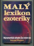 Malý lexikon ezoteriky (Nejrozmanitější záhadné jevy kolem nás) - náhled