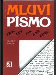 Mluví písmo (Proč, Kdy, Jak, A ke komu) - náhled