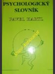 Psychologický slovník - hartl pavel - náhled