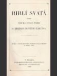 Biblí svatá aneb všecka svatá písma starého i nového zákona - náhled