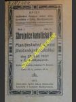 Manifestační sjezd jihočeských katolíků dne 29. září 1907 v č. budějovicích - kolektiv - náhled