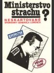 Ministerstvo strachu? - náhled