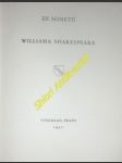 Ze sonetů williama shakespeara - shakespeare william - náhled