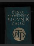 Česko - slovenský slovník zboží - náhled