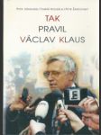 Tak pravil václav klaus - náhled