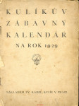 Kulíkův zábavný kalendář na rok 1929 - náhled