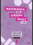 Matematika pro střední školy 1 základní poznatky učebnice - náhled