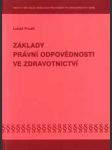 Základy právní odpovědnosti ve zdravotnictví - náhled