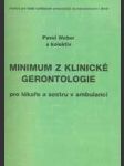 Minimum z klinické gerontologie pro lékaře a sestru v ambulanci - náhled