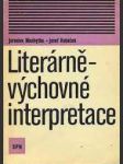 Literárně-výchovné interpretace - náhled