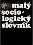 Malý sociologický slovník - náhled