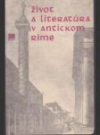 Život a literatúra v antickom Ríme - náhled