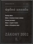 Zákony 2002 II. Úplné znenie Aktualizácia II-6 - náhled