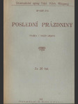 Poslední prázdniny - náhled