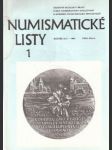 Numismatické listy 1/1990 - náhled