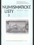 Numismatické listy 3/1992 - náhled