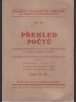 Přehled počtů, Bohumil Svačina, 195 stran - náhled