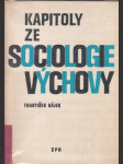 Kapitoly ze sociologie výchovy - náhled